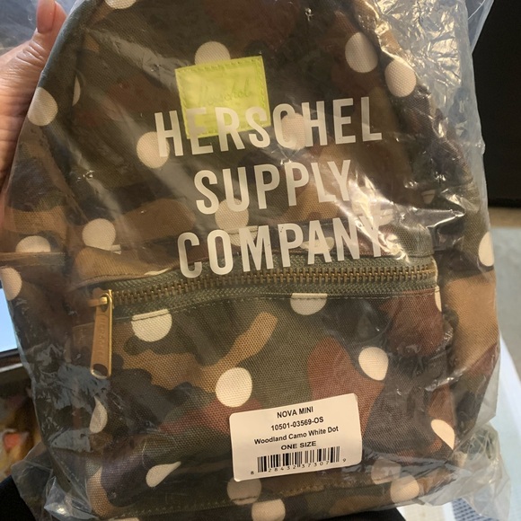 Herschel Supply Company Camouflage Mini Backpack with Polka Dots - Picture 10 of 11
